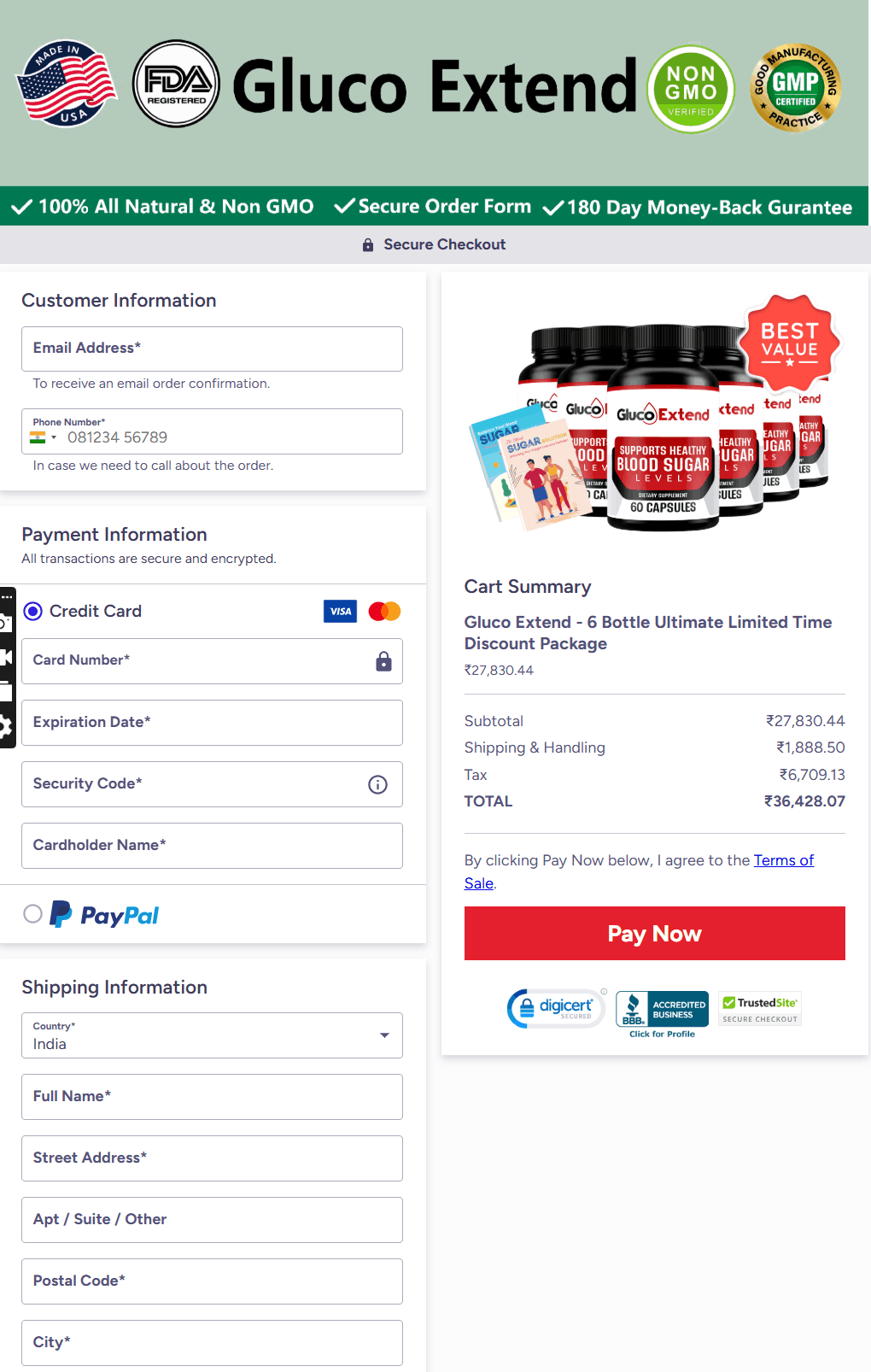Gluco Extend official site